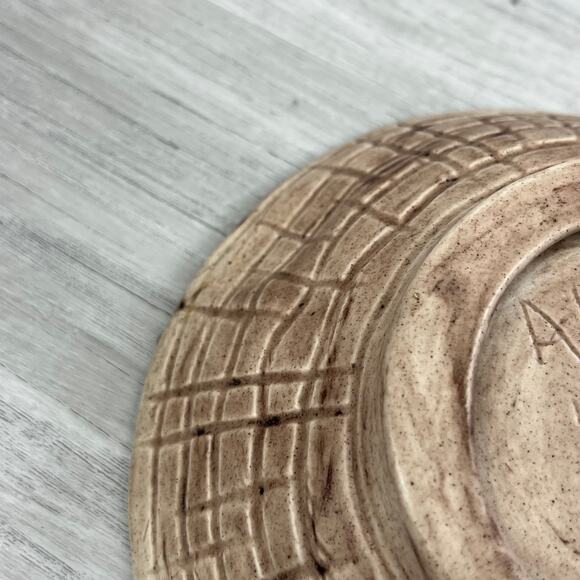 Byron Molds Ceramic Mushroom 1971 Hand Painted Vintage Cottage Textured Bowl - Picture 10 of 10